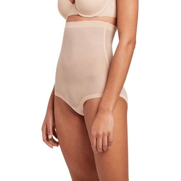NWT Wolford Tulle Control Panty High Waist Nude 10 - Picture 3 of 16